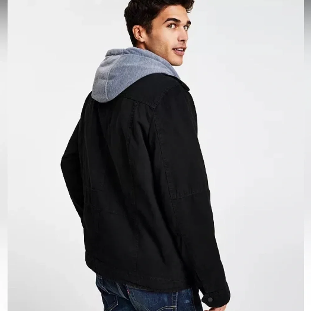 Levi’s Sherpa hooded trucker jacket XL